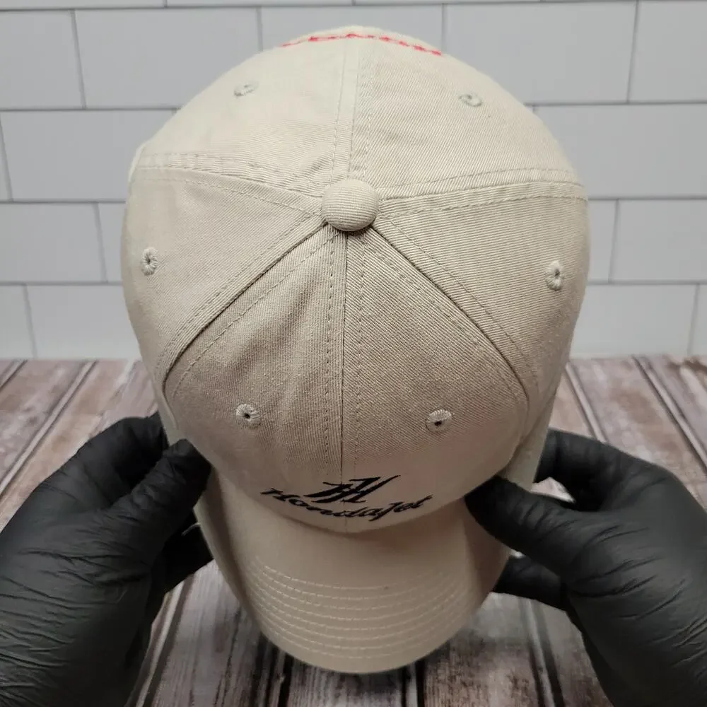HondaJet Honda Aircraft Adjustable Hat Khaki Embroidered Strapback Cap